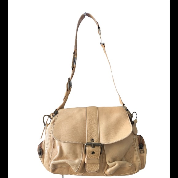 Roots Handbags - Vintage Roots Leather Shoulder Handbag
